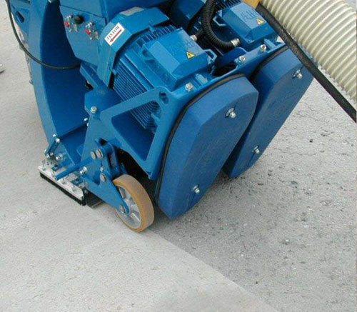 混凝土、水泥、瀝青路面拋丸機(jī)施工圖