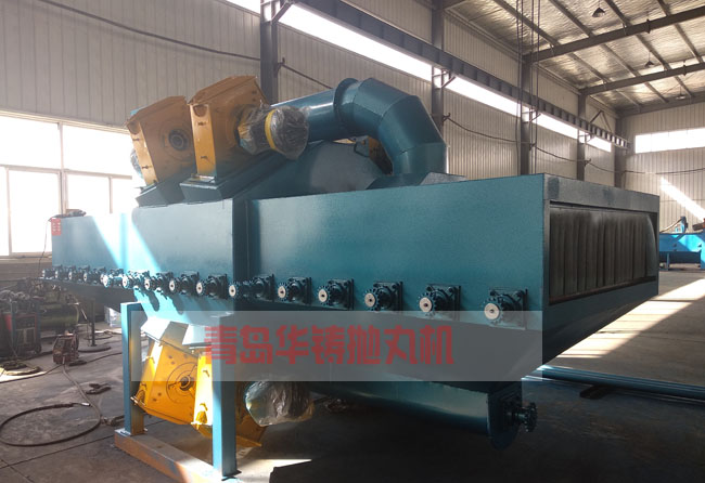 圖一，八個拋頭拋丸機